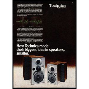 1978 Technics SB-X10 Stereo Speakers Vintage Print Ad Audiophile Wall Art Photo